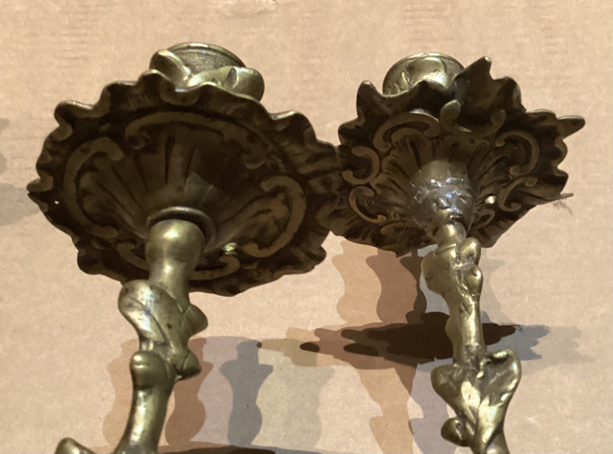 Paire d’appliques d’époque Louis XV -photo-4