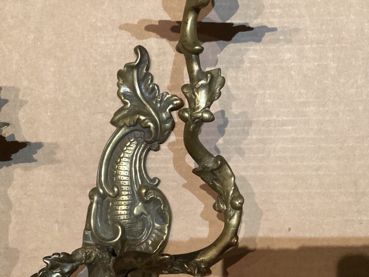 Paire d’appliques d’époque Louis XV -photo-5