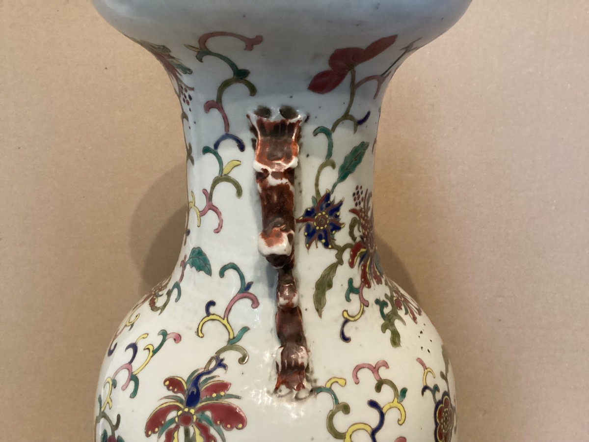 Vase monté Chine 19ème -photo-3