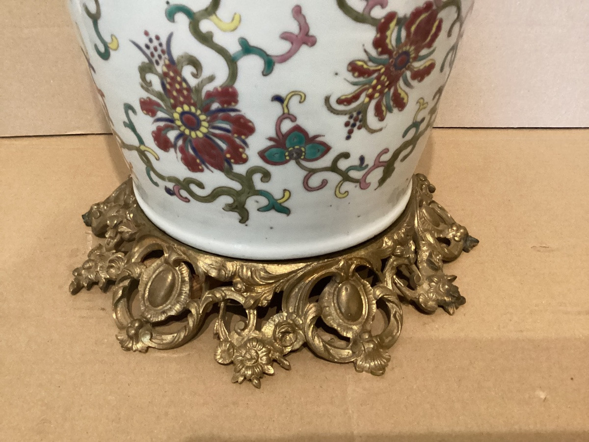 Vase monté Chine 19ème -photo-5