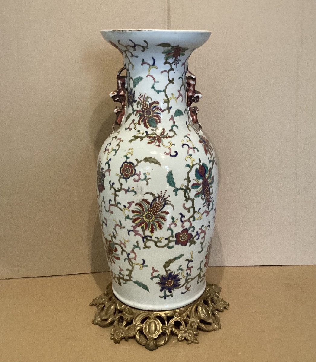 Vase monté Chine 19ème 