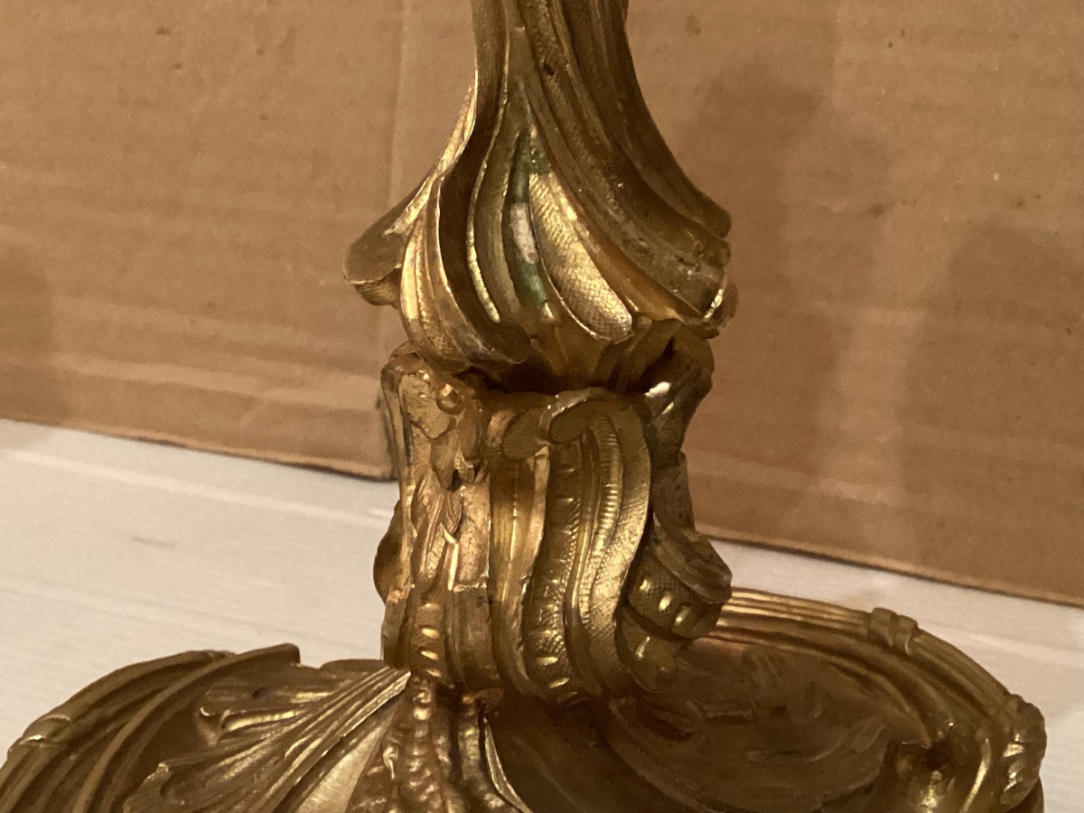 Pair Of Louis XV Candlesticks-photo-4