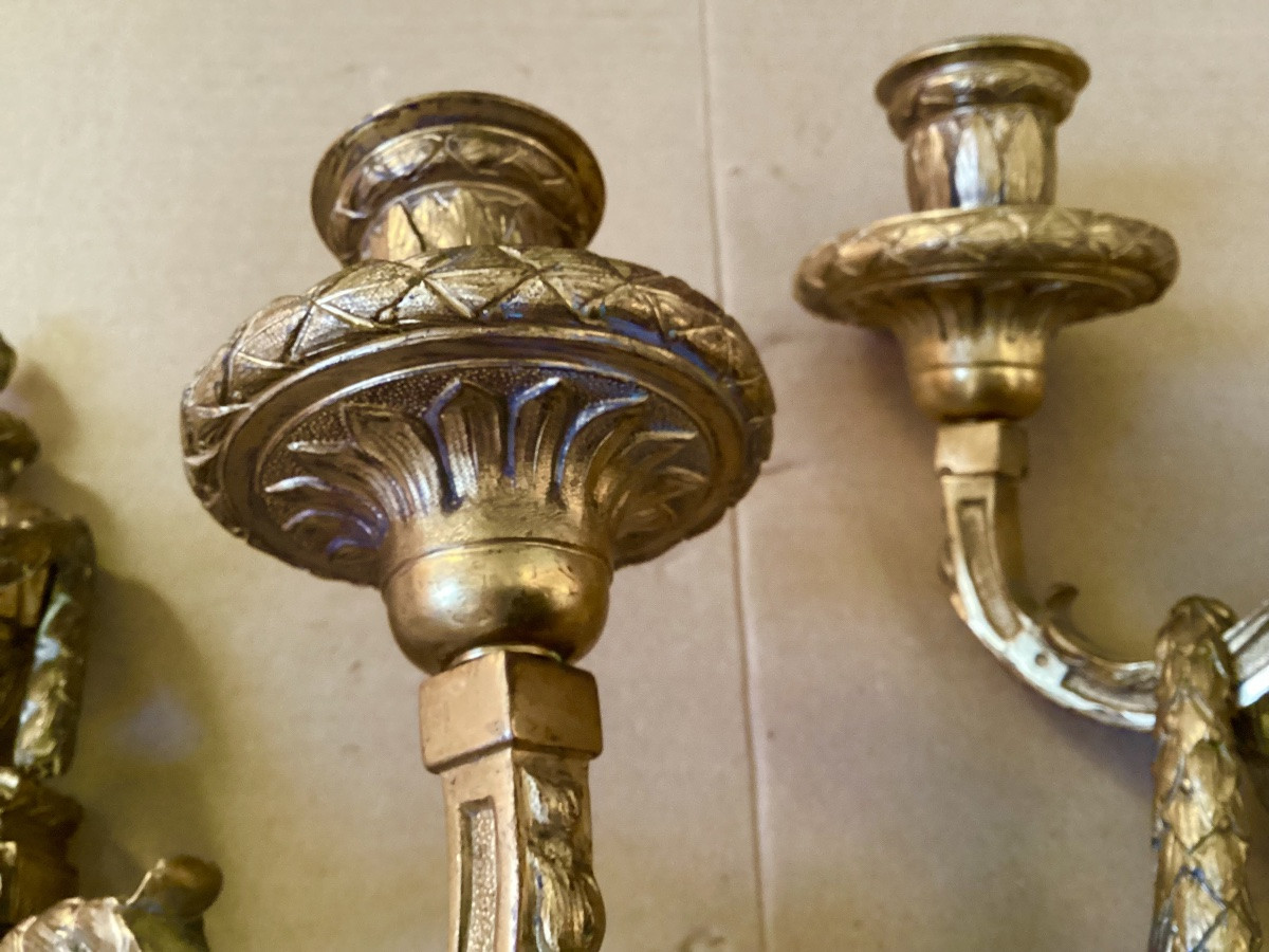 Paire d’appliques Louis XVI -photo-8