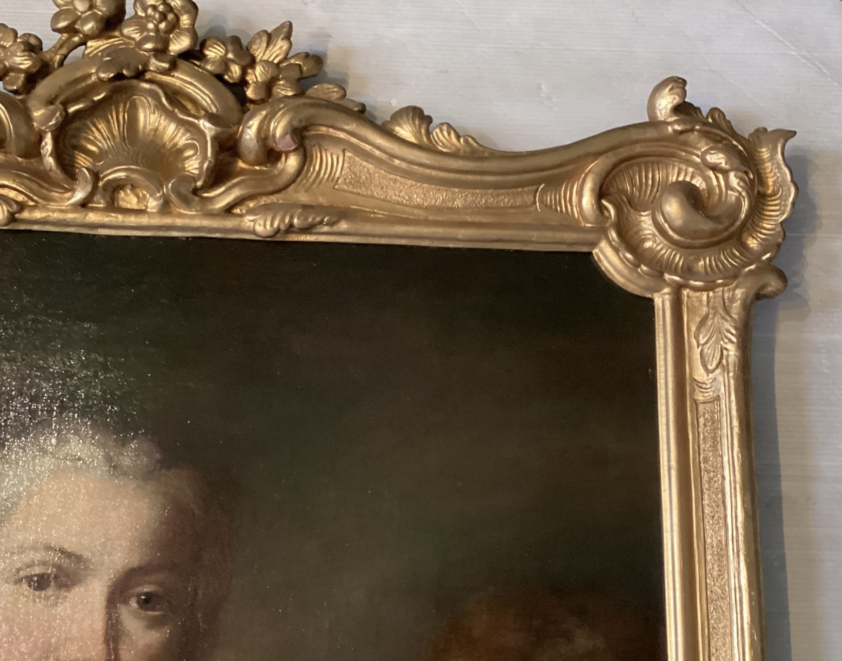 Portrait de dame de qualité Louis XV -photo-4