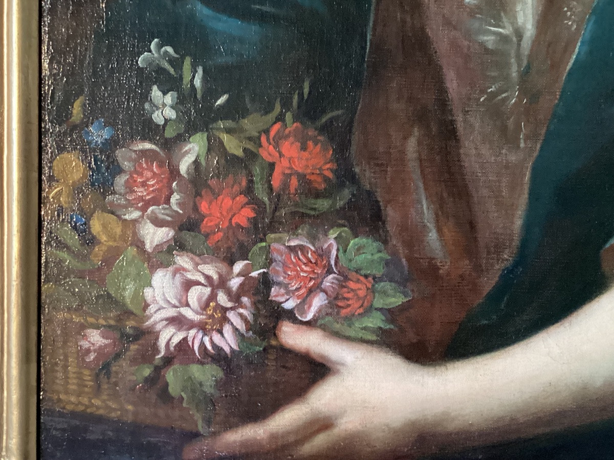 Portrait de dame de qualité Louis XV -photo-2