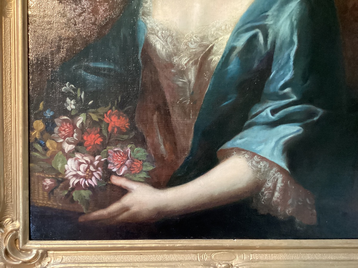 Portrait de dame de qualité Louis XV -photo-6