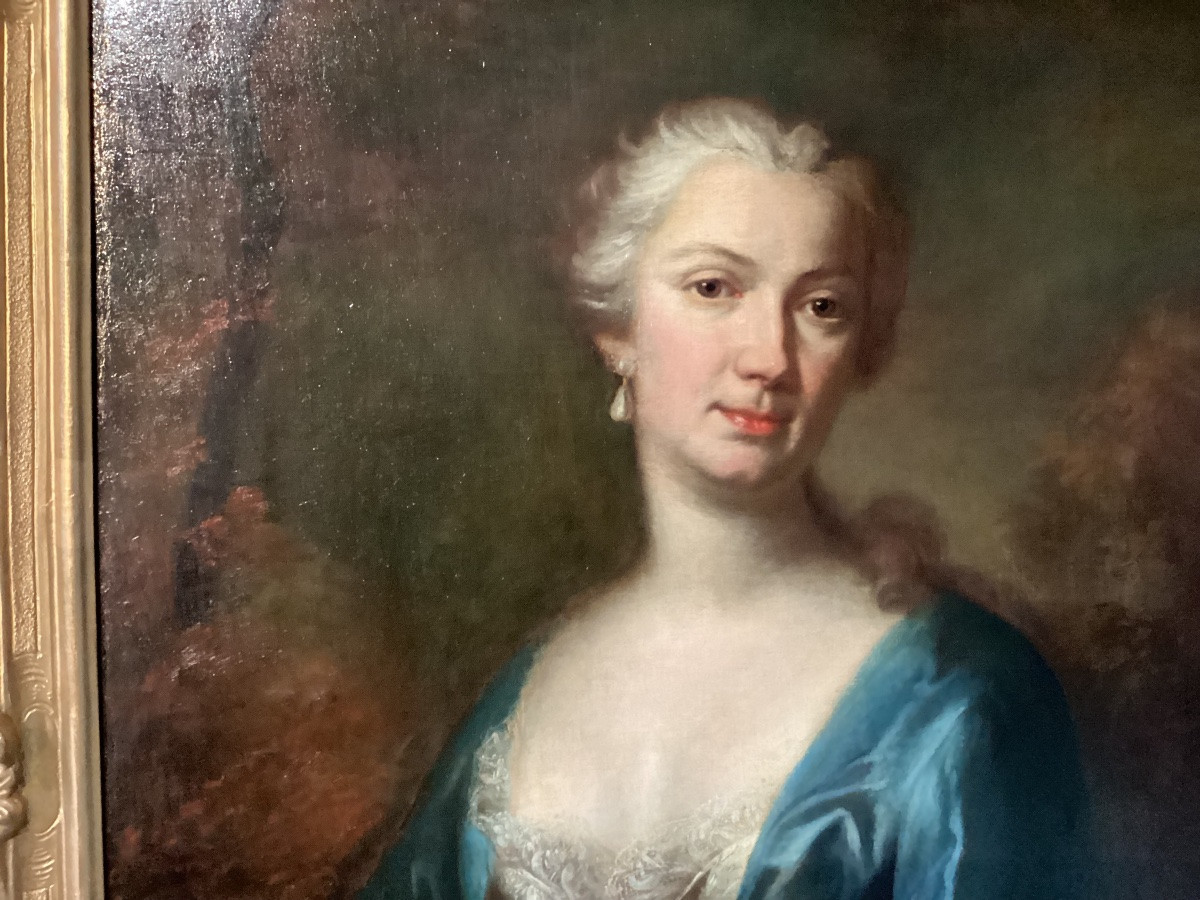 Portrait de dame de qualité Louis XV -photo-7