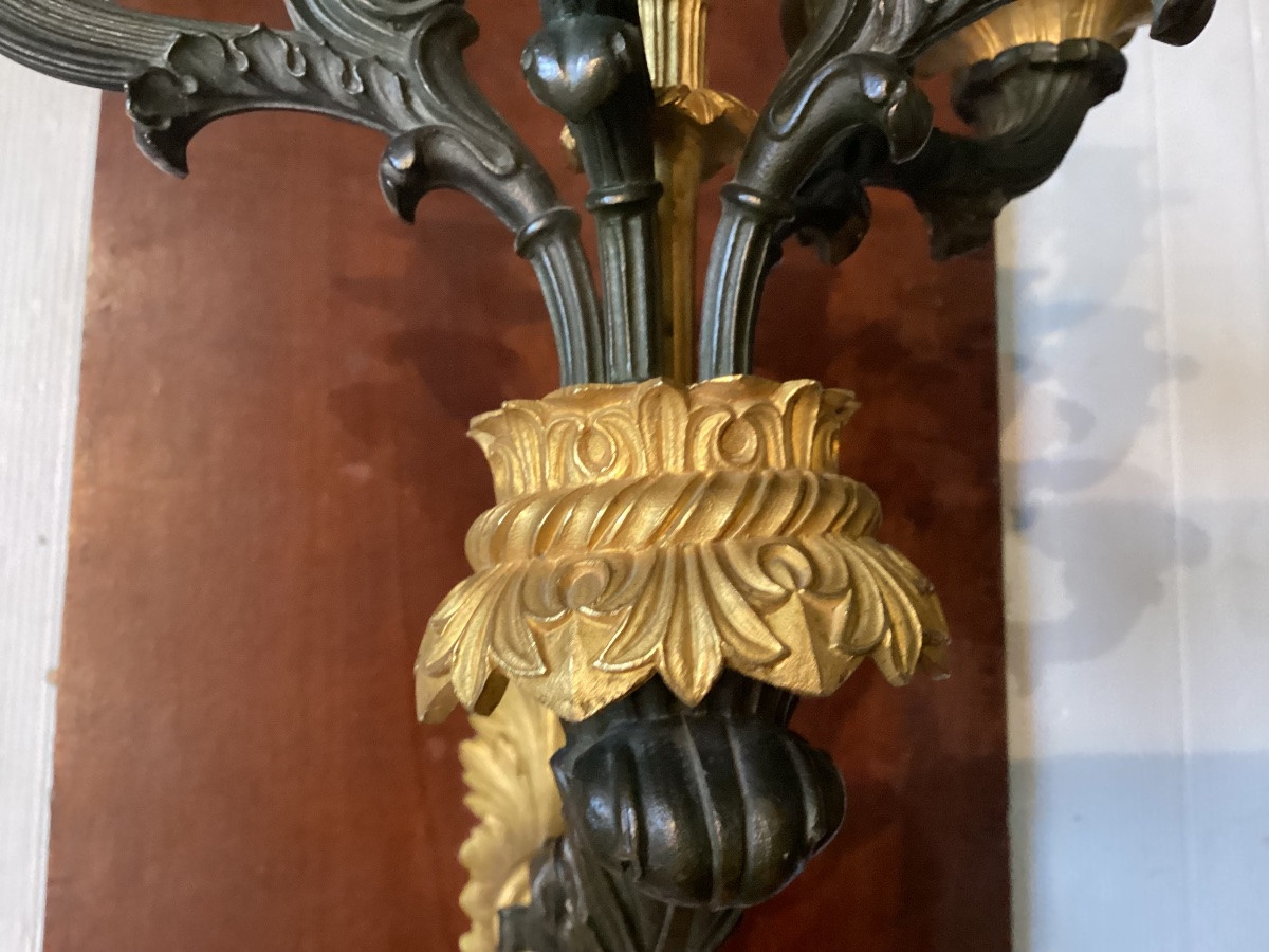 Pair Of Restoration Period Wall Sconces -photo-1