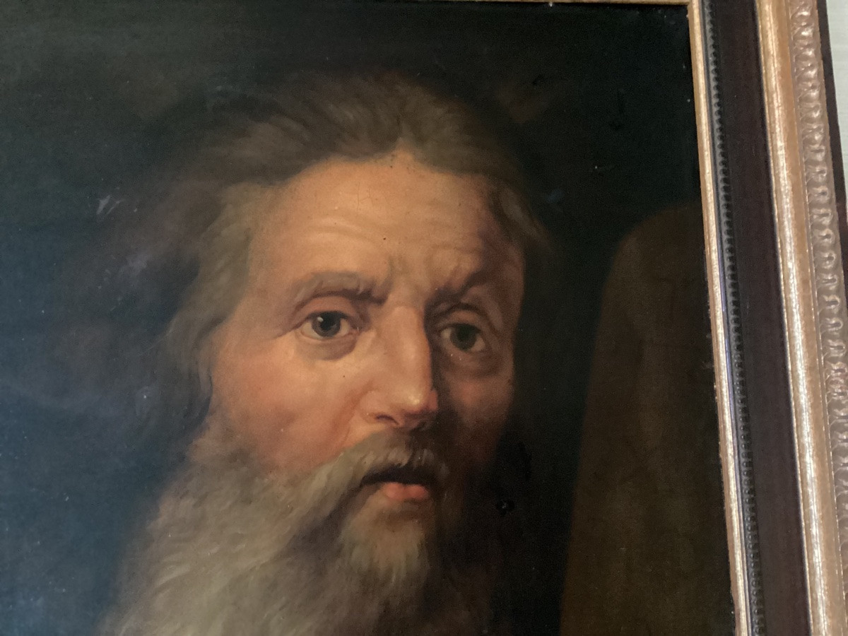 Portrait du prophète Moïse 17ème -photo-2