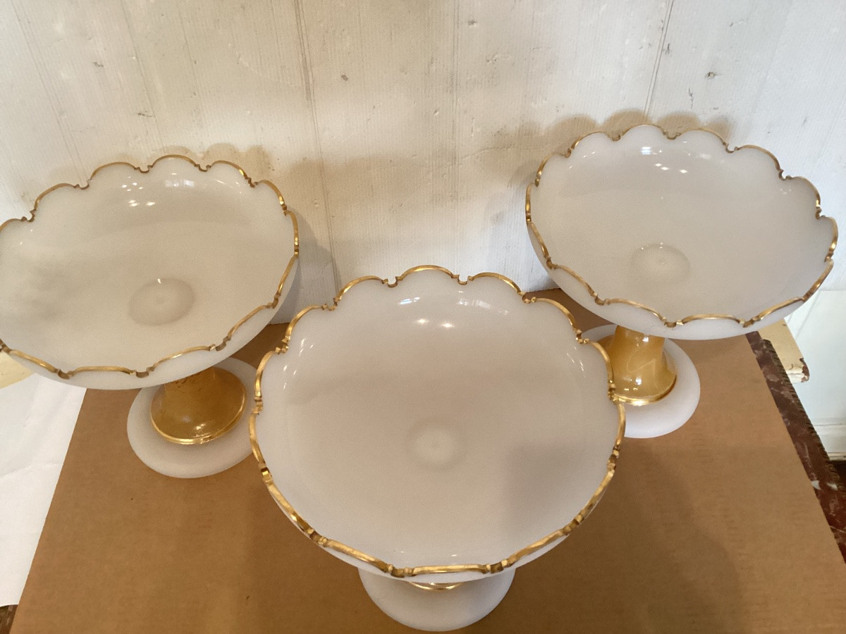 Trois coupes à fruit 19ème -photo-3