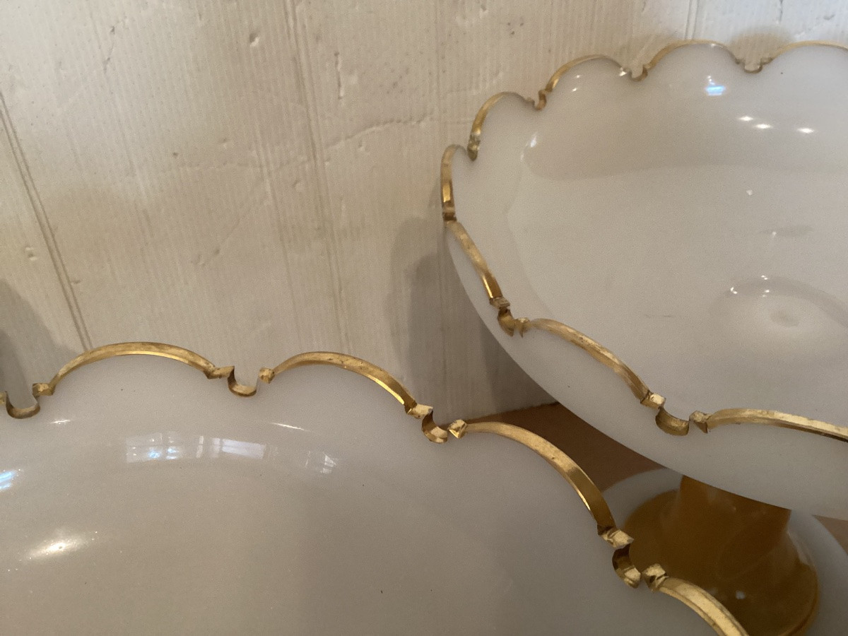 Trois coupes à fruit 19ème -photo-4