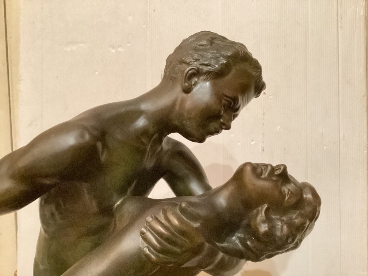 Important bronze signé « le couple »-photo-2