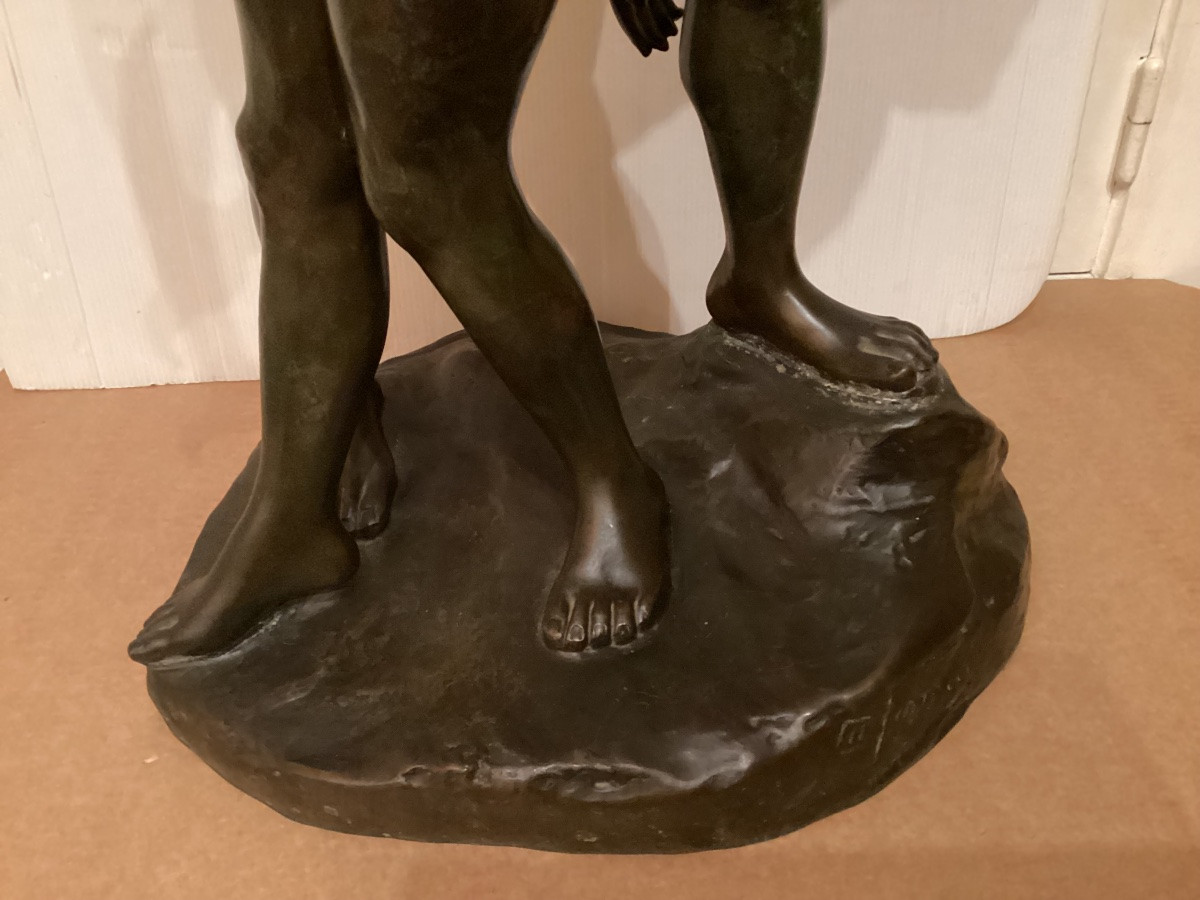 Important bronze signé « le couple »-photo-1
