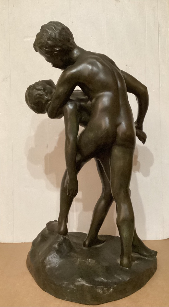 Important bronze signé « le couple »-photo-3