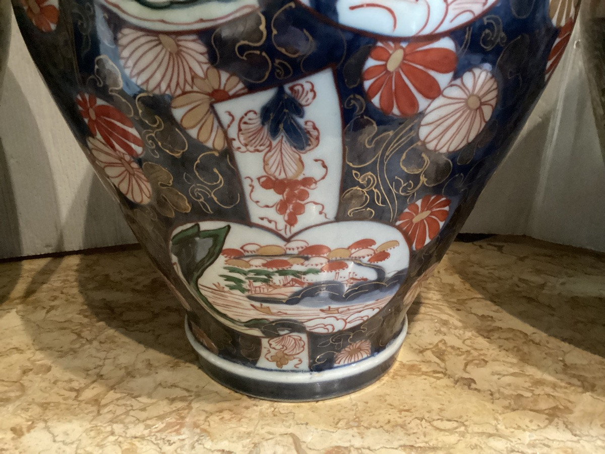 Série de potiches Imari 19ème -photo-4