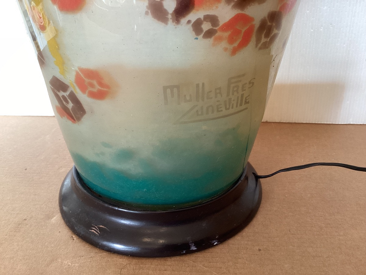 Muller frères Lunéville pied de lampe -photo-2