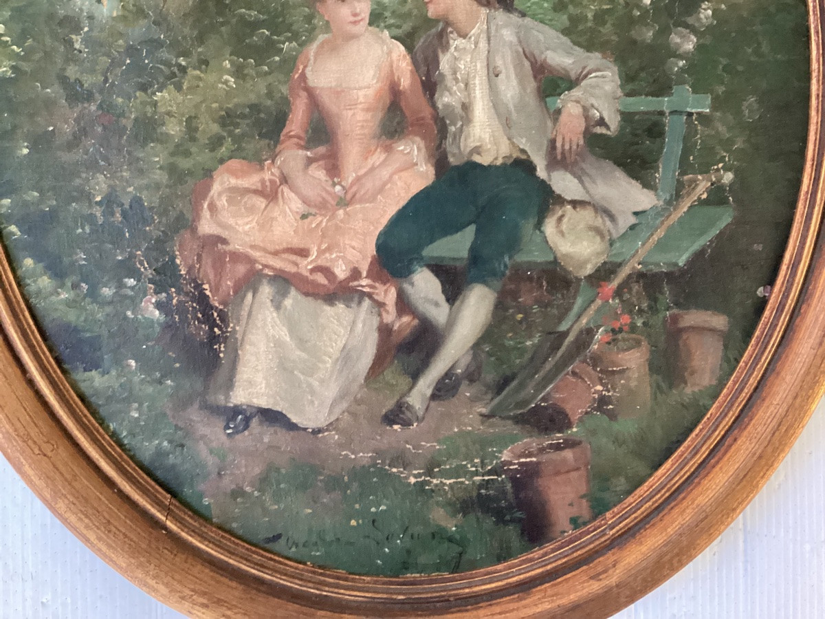 Lévigne Théodore paire de tableaux -photo-4