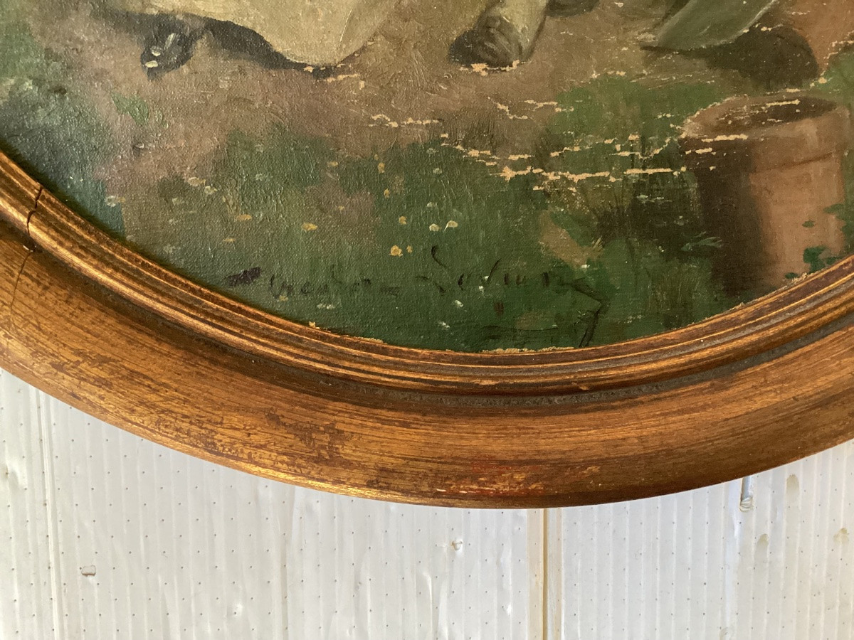 Lévigne Théodore paire de tableaux -photo-1