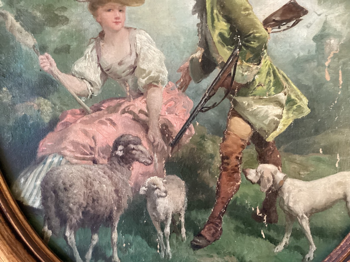 Lévigne Théodore paire de tableaux -photo-4