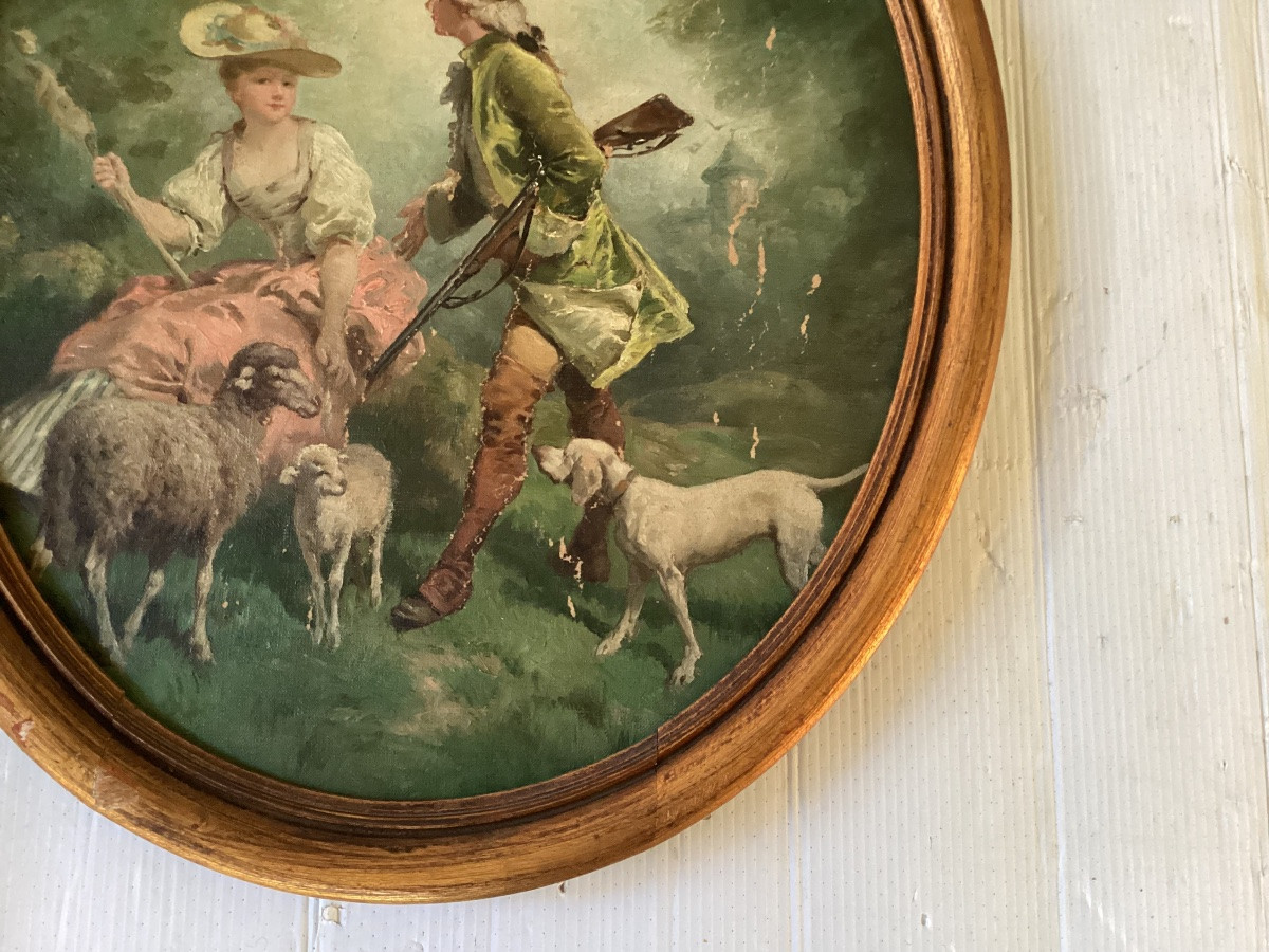 Lévigne Théodore paire de tableaux -photo-5