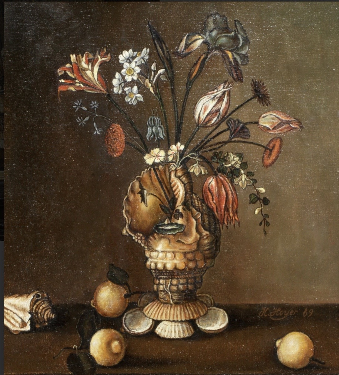 Painting On Panel "still Life"-photo-2