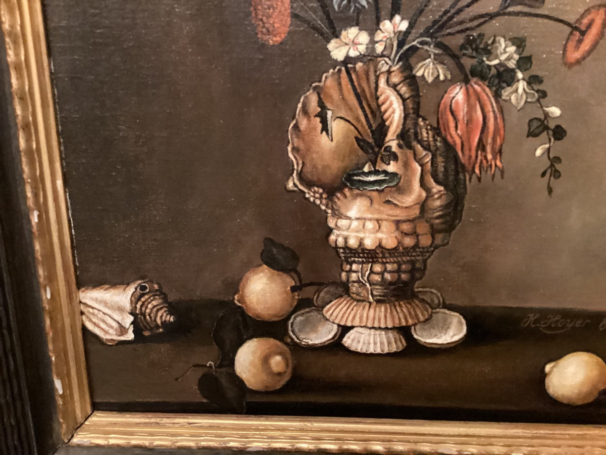 Painting On Panel "still Life"-photo-3