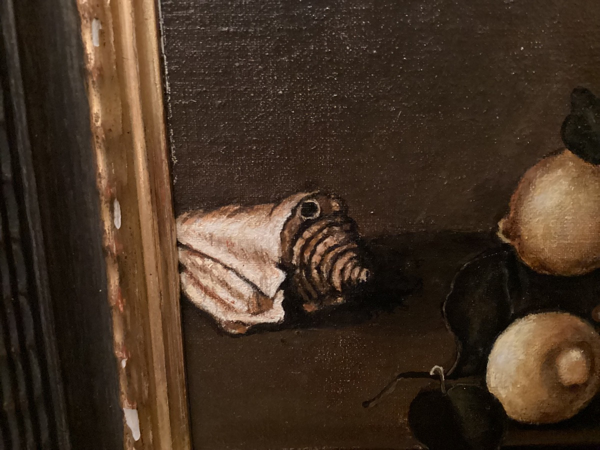 Painting On Panel "still Life"-photo-6