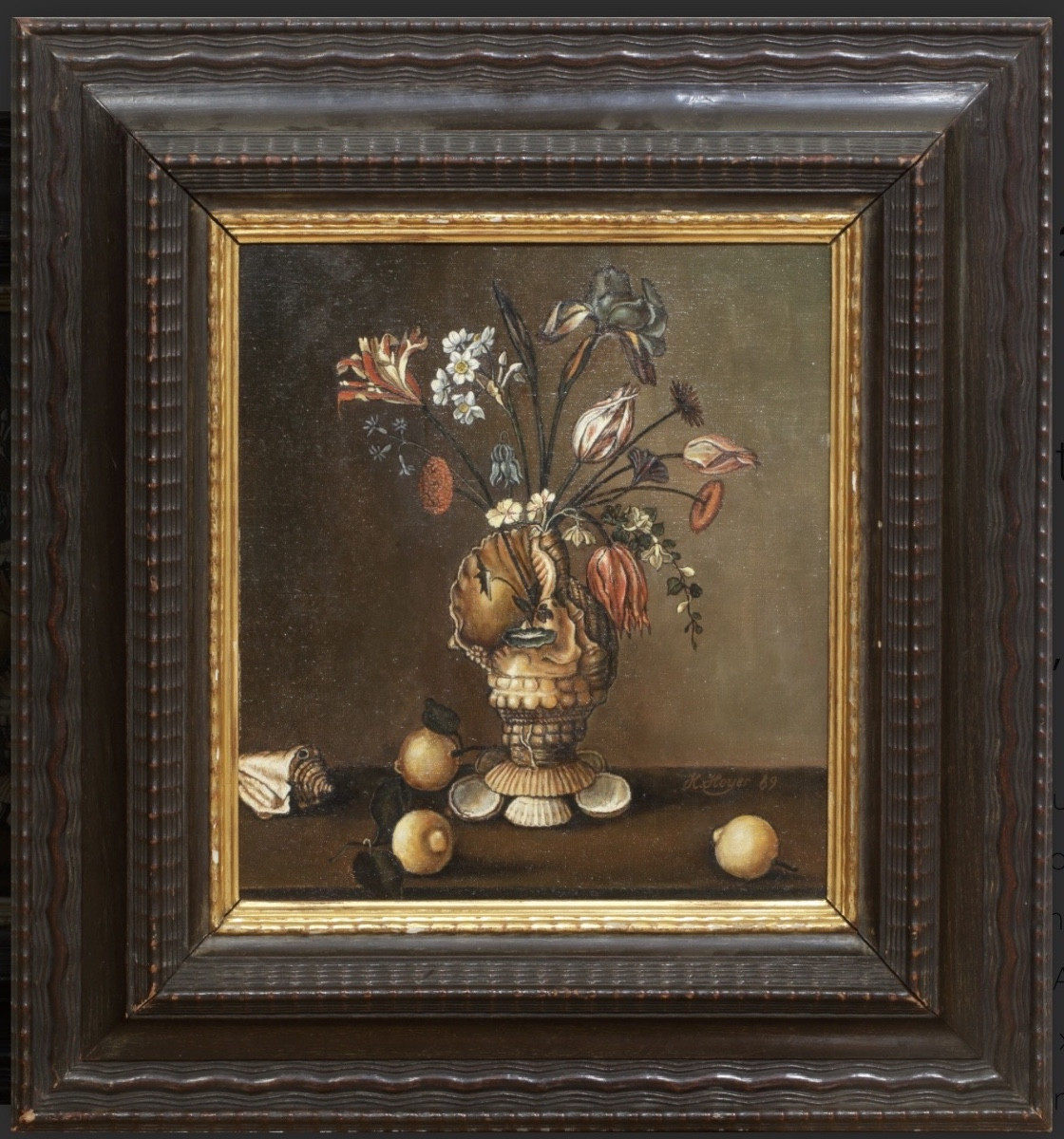 Painting On Panel "still Life"