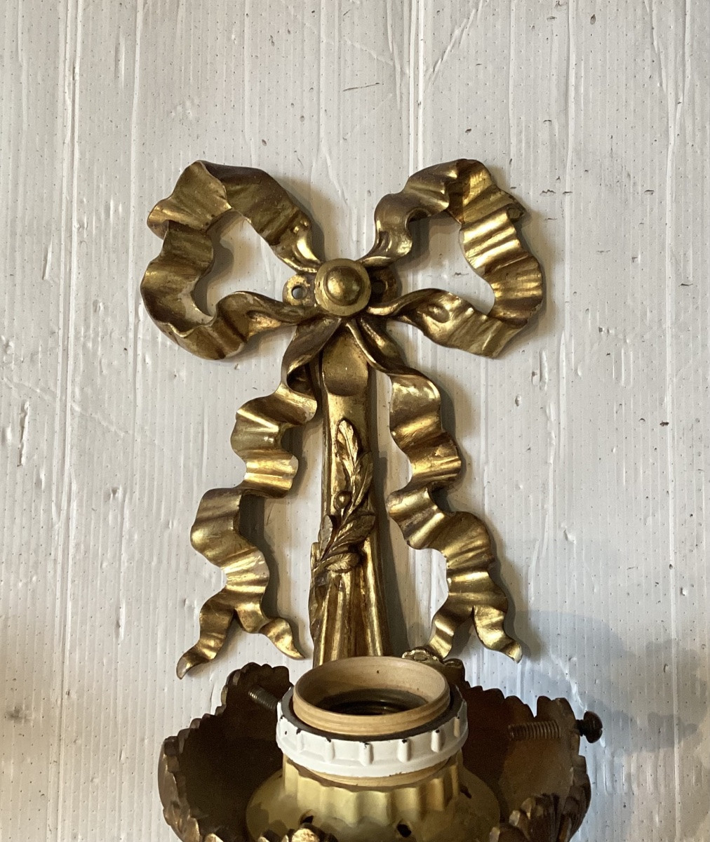 Importante paire d’appliques Louis XVI -photo-4