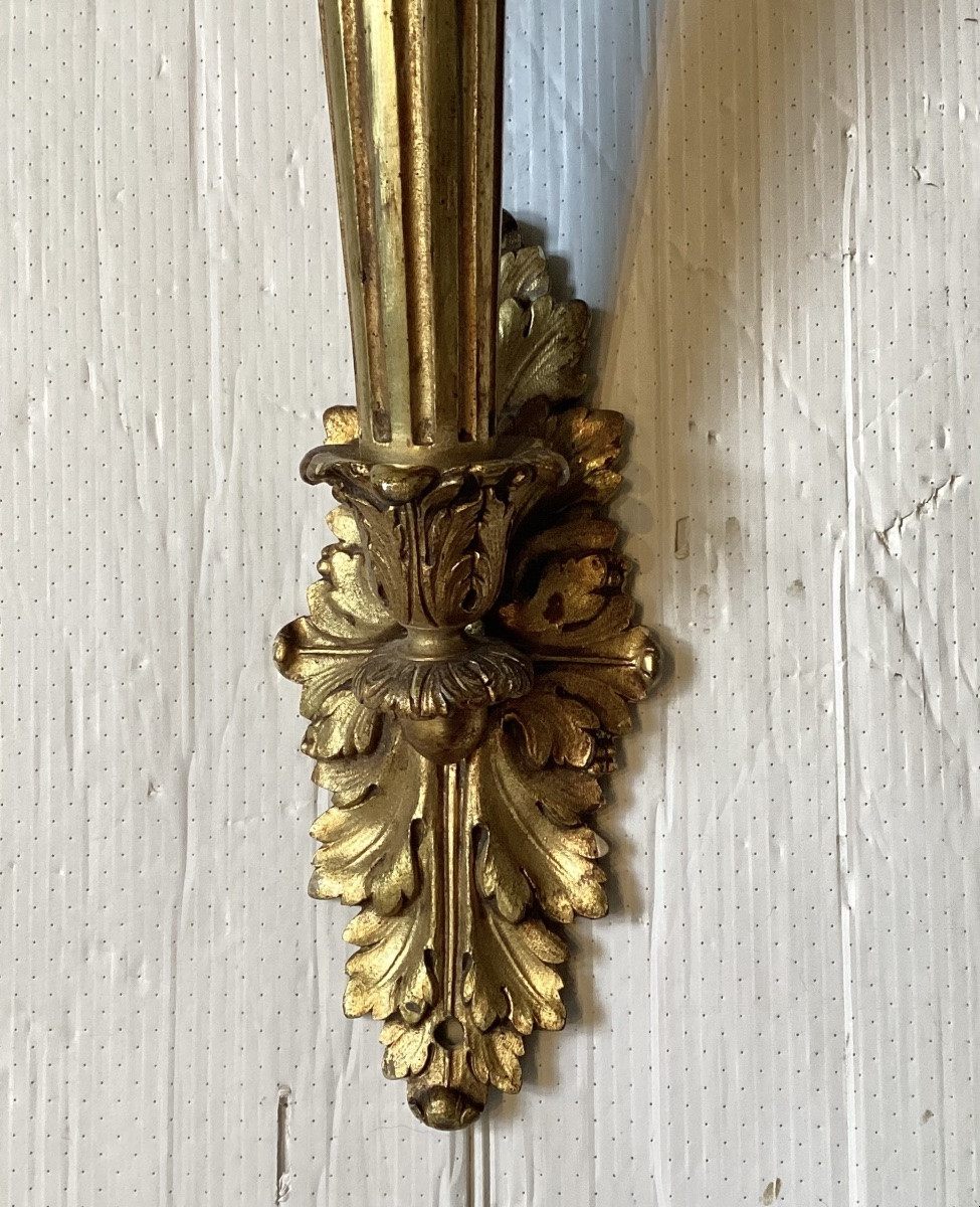 Importante paire d’appliques Louis XVI -photo-2