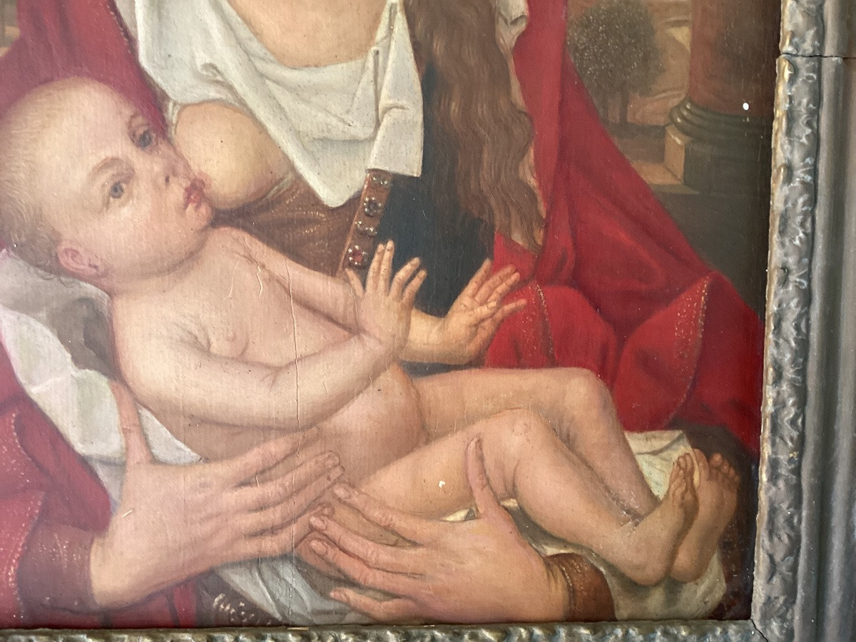 Painting On Panel, 17th-18th Century-photo-3