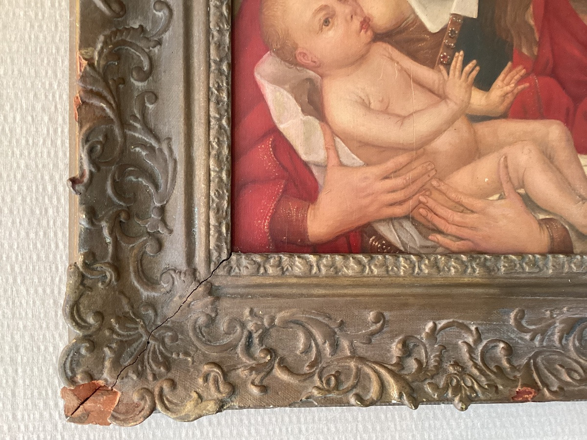 Painting On Panel, 17th-18th Century-photo-5