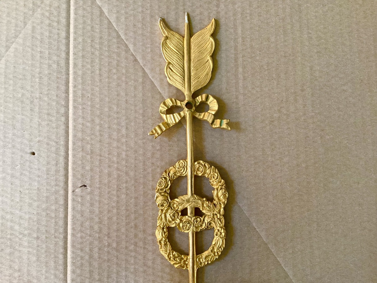 Pair Of Empire Gilt Bronze Wall Sconces -photo-2