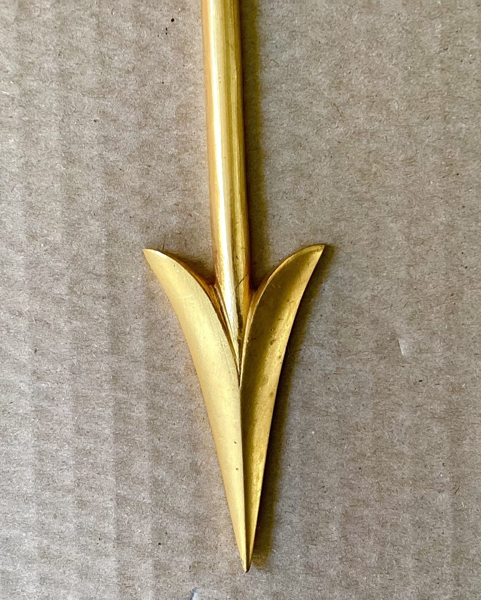 Pair Of Empire Gilt Bronze Wall Sconces -photo-2