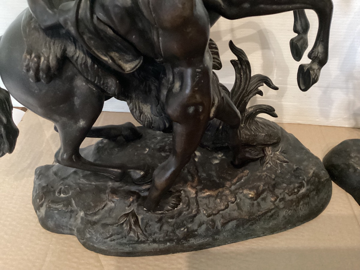 Pair Of 19th Century Bronzes -photo-1