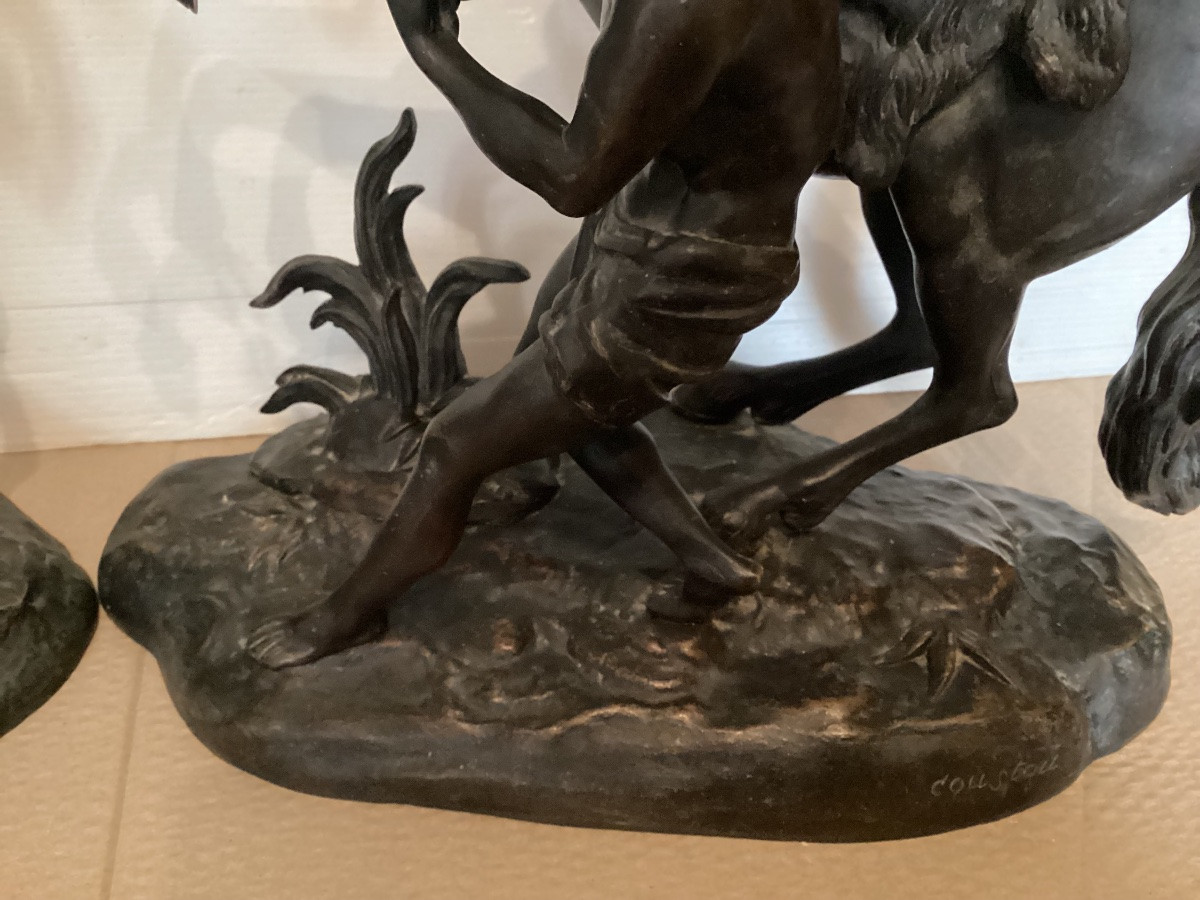 Pair Of 19th Century Bronzes -photo-2