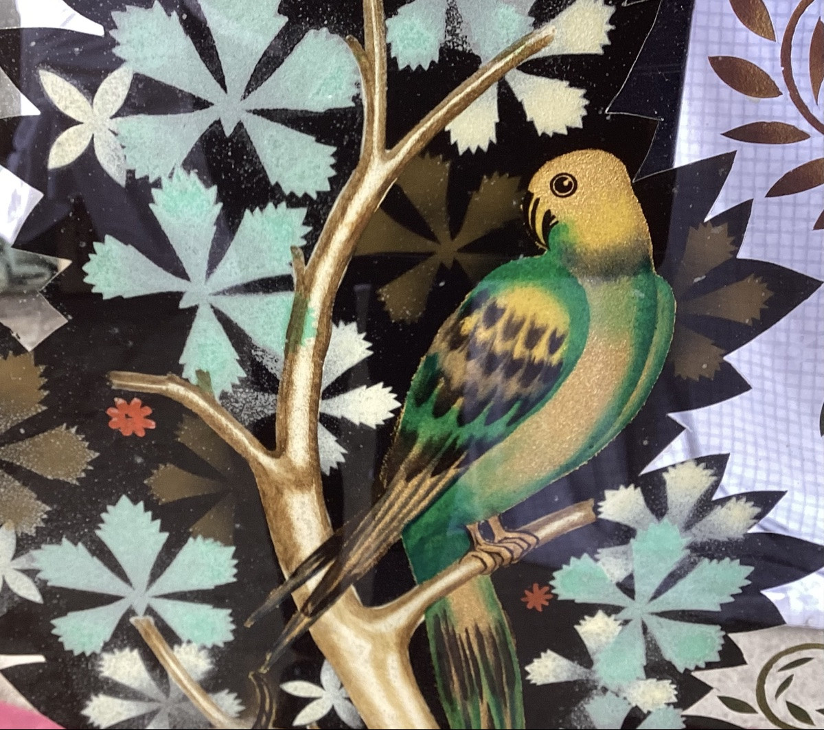 Important miroir églomisé -photo-5