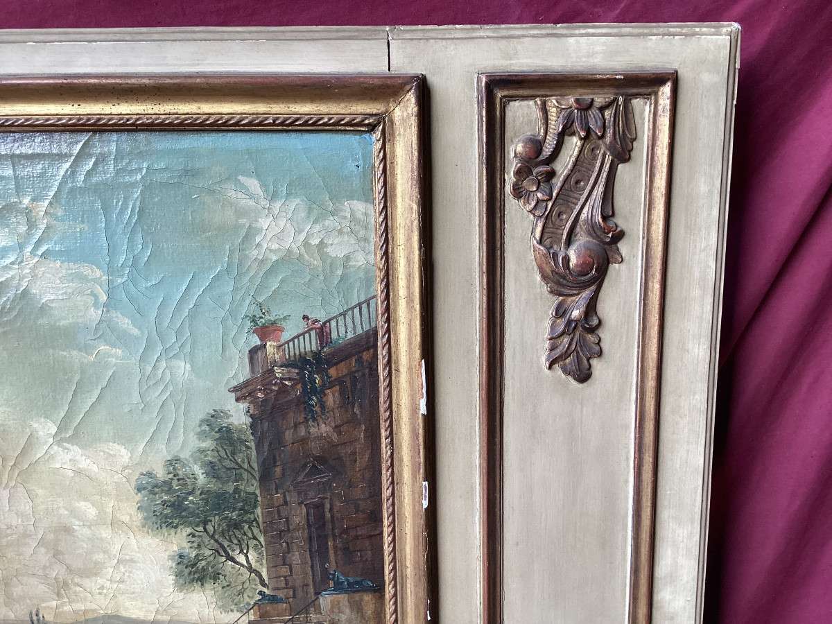 Louis XVI Lacquered Trumeau -photo-4