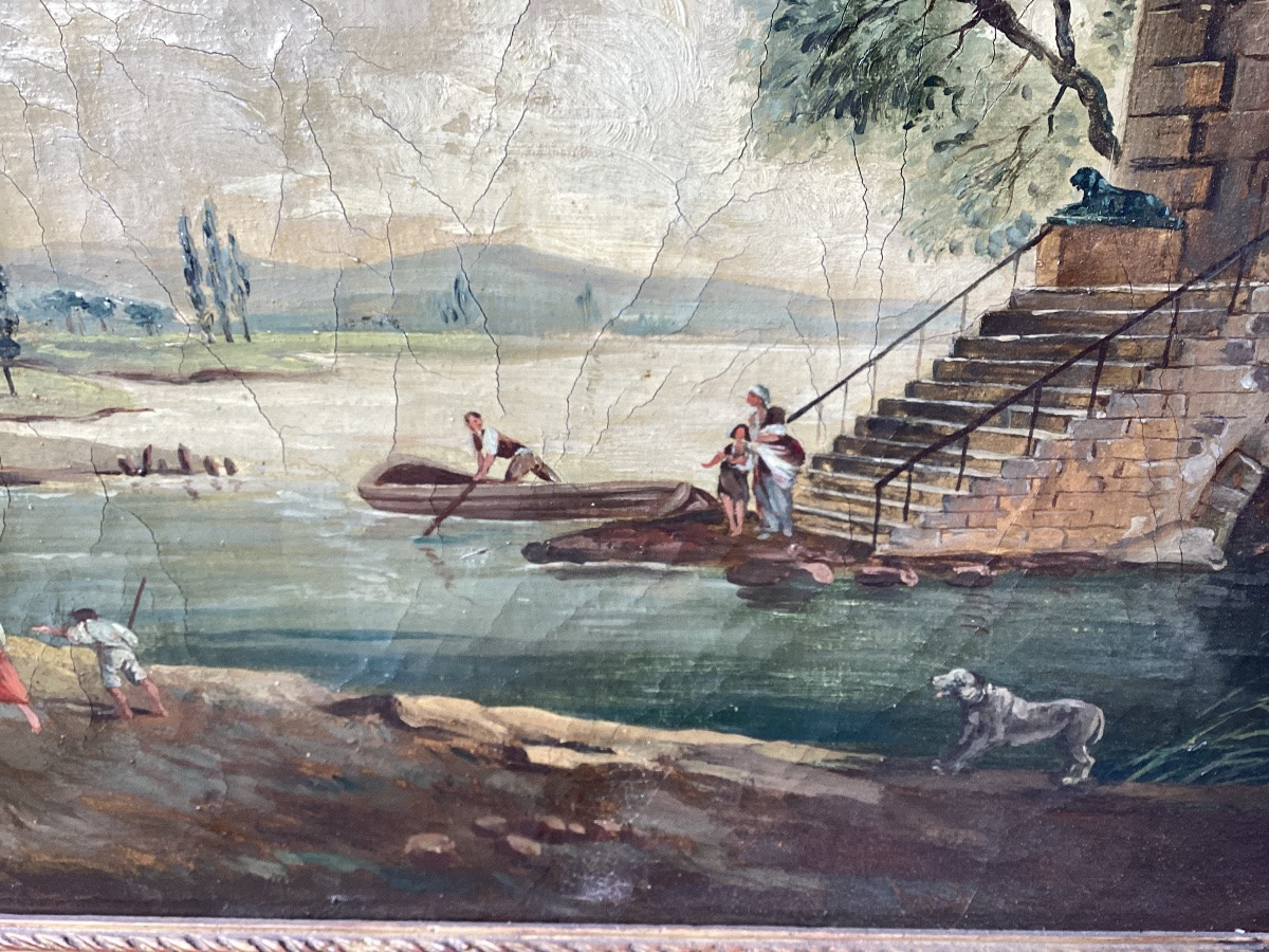 Louis XVI Lacquered Trumeau -photo-1