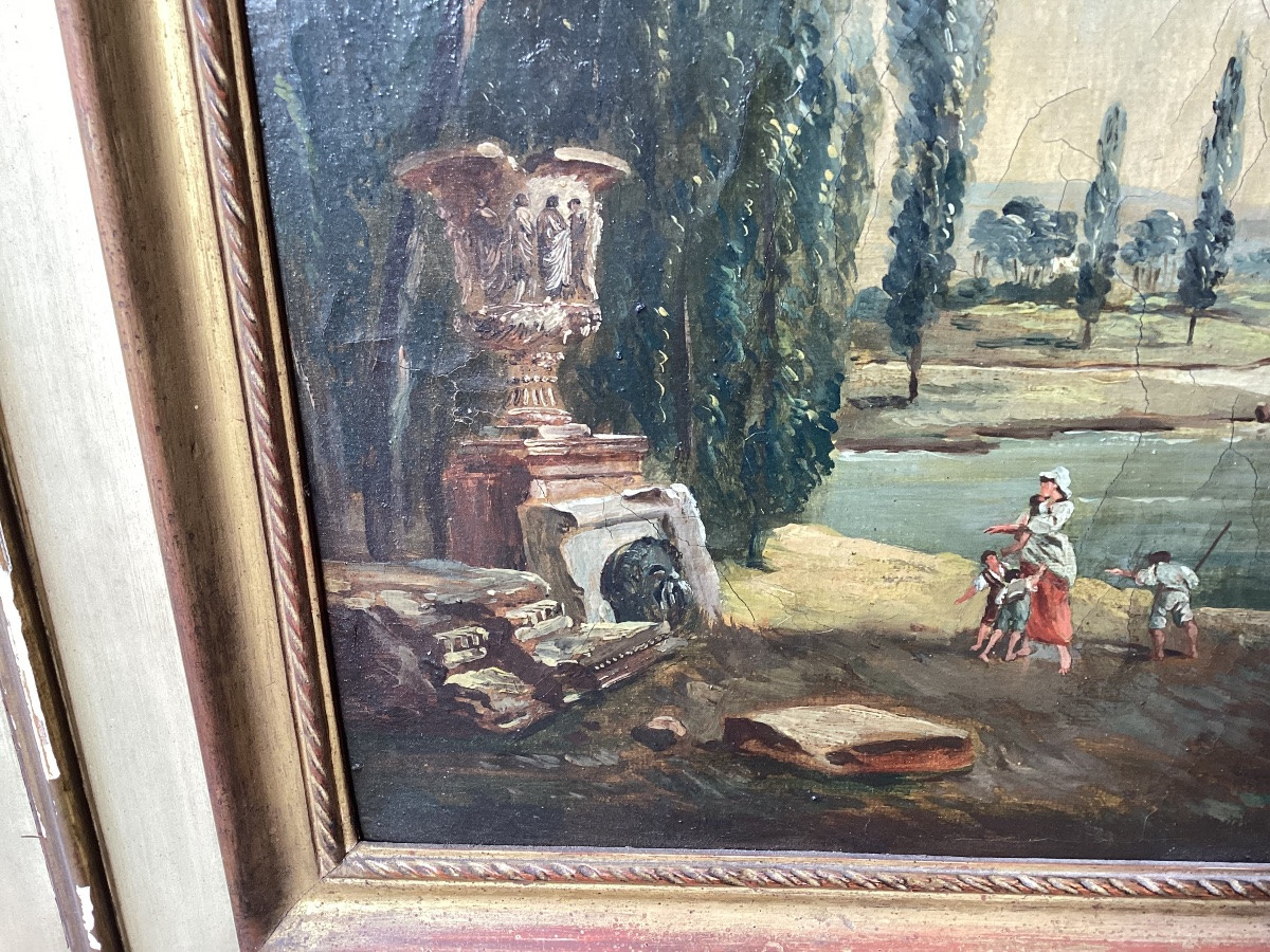 Louis XVI Lacquered Trumeau -photo-2