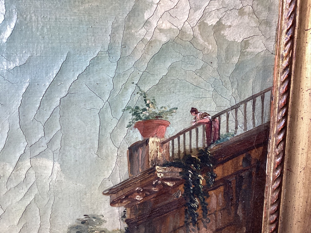 Louis XVI Lacquered Trumeau -photo-3