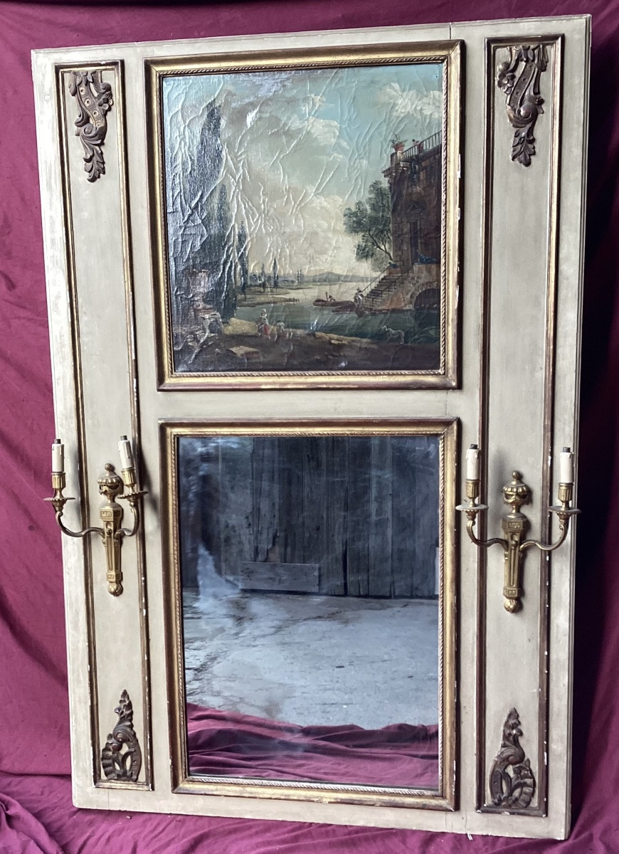 Louis XVI Lacquered Trumeau 