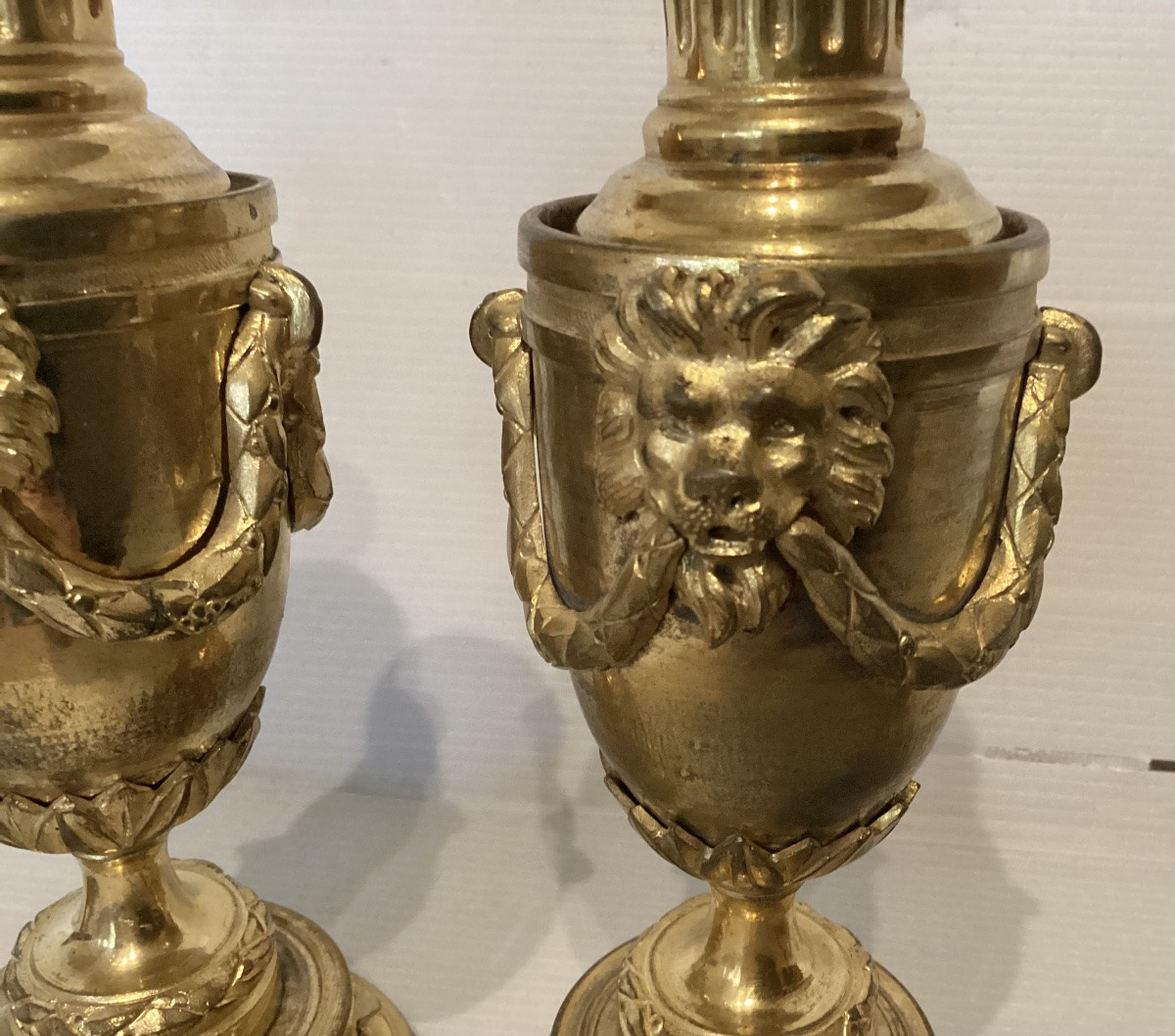 Paire de cassolettes Louis XVI -photo-2