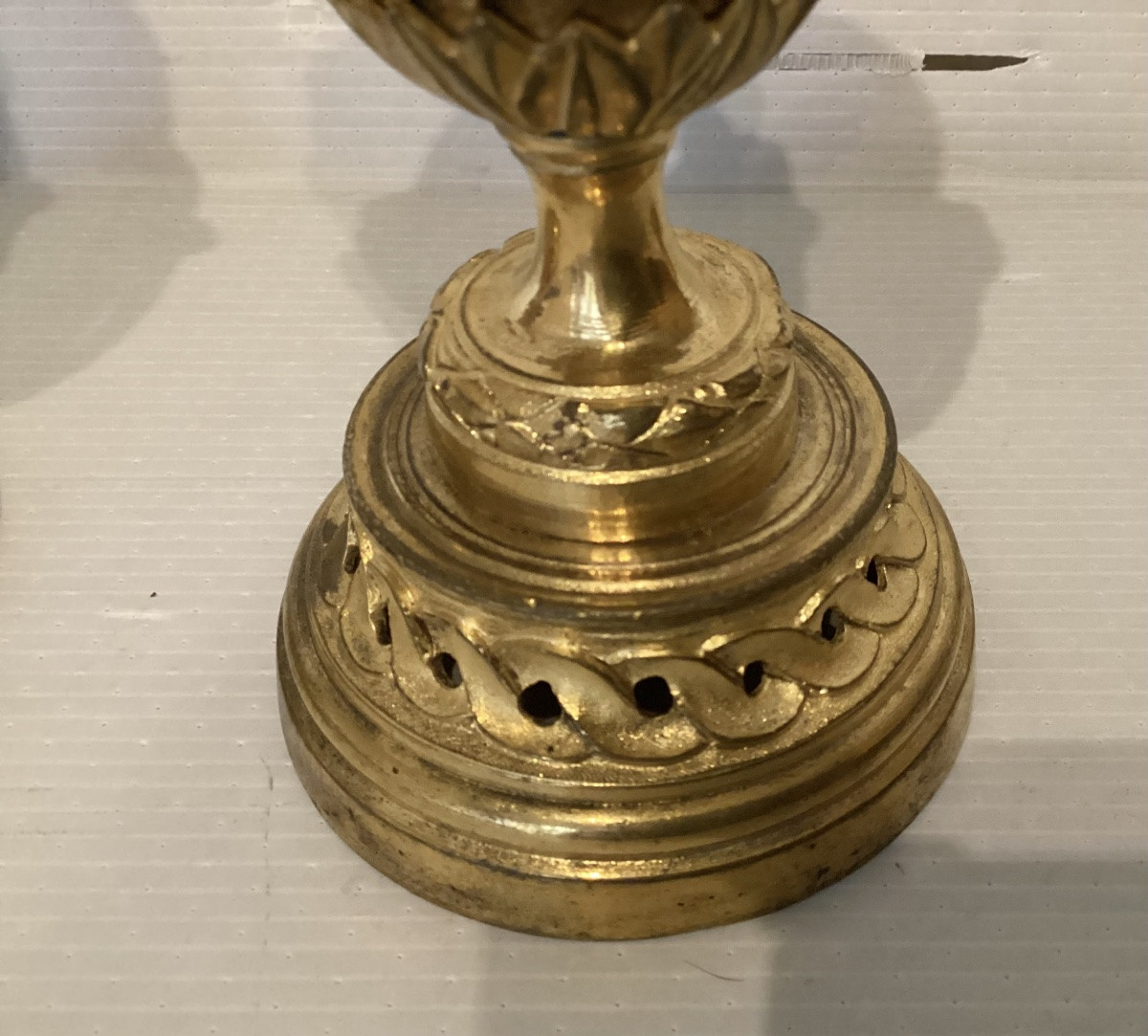 Paire de cassolettes Louis XVI -photo-4