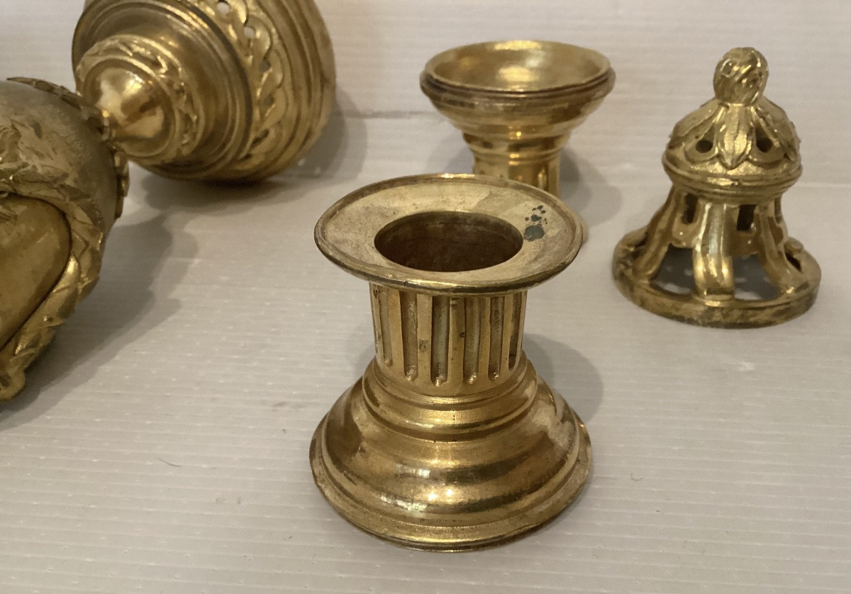 Paire de cassolettes Louis XVI -photo-7