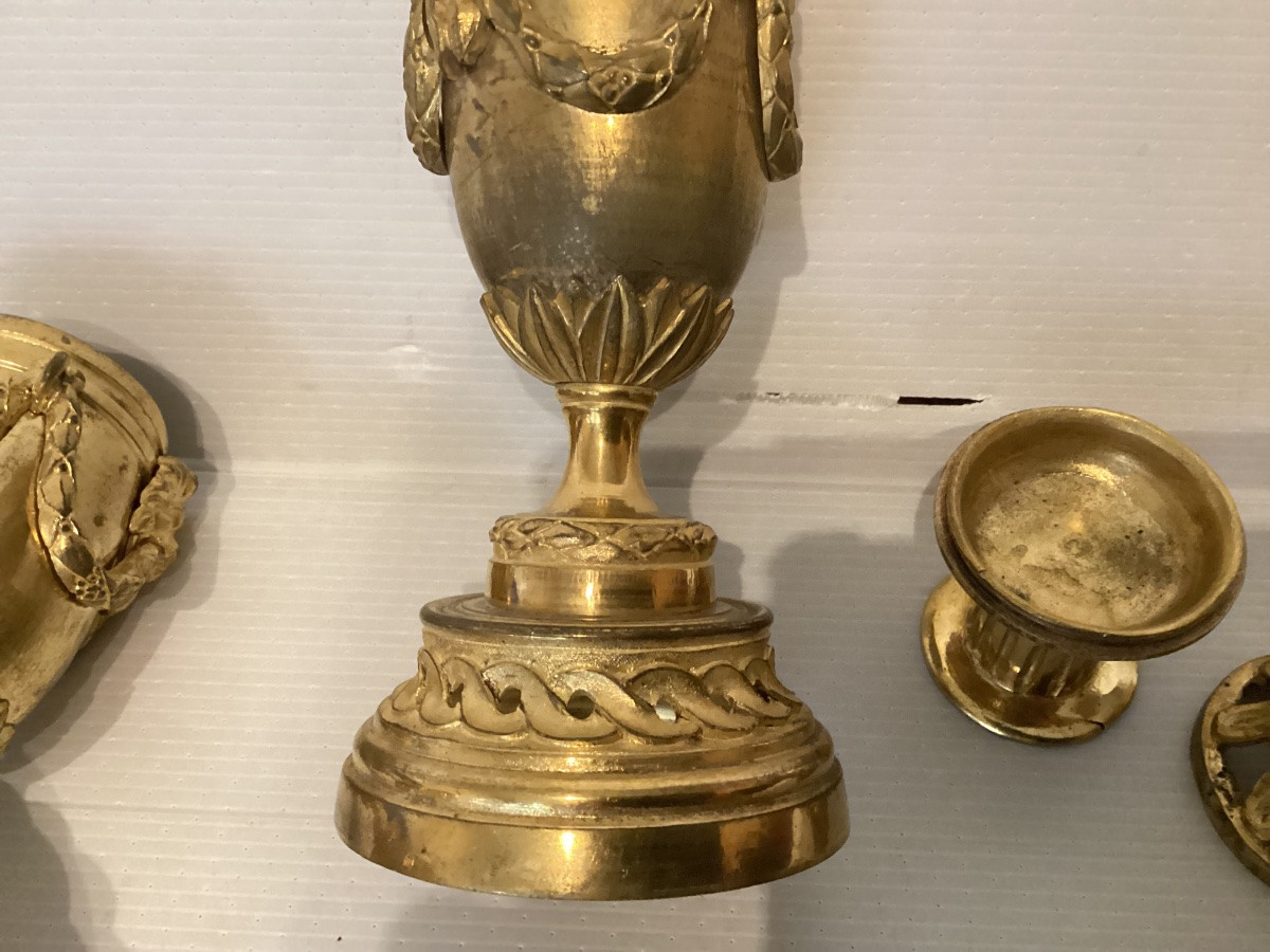 Paire de cassolettes Louis XVI -photo-8