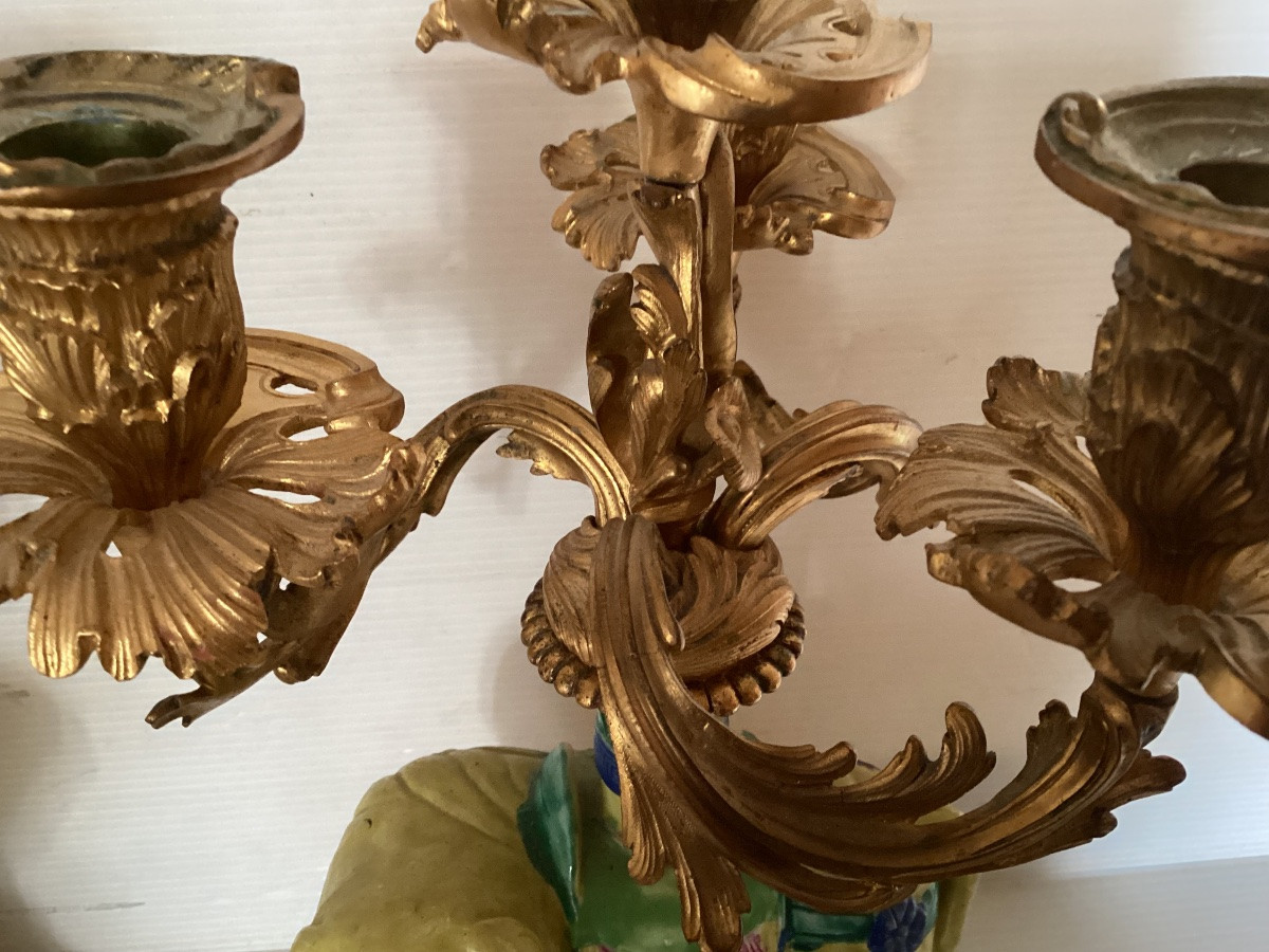 Paire de candélabres 19ème -photo-1