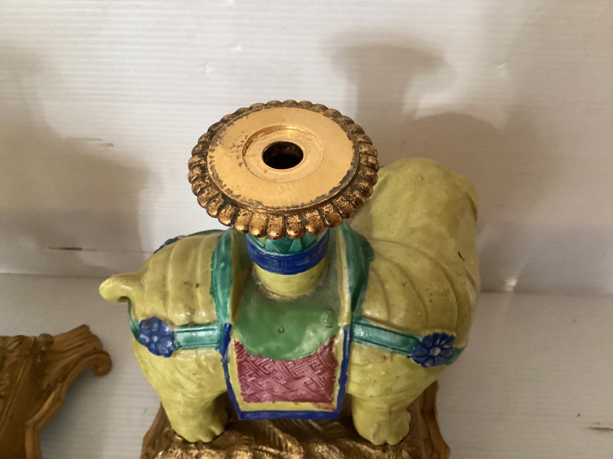 Paire de candélabres 19ème -photo-5