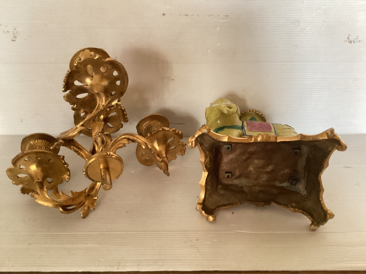 Paire de candélabres 19ème -photo-8