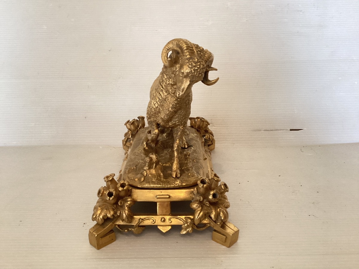 Statue en bronze « bouquetin »-photo-4